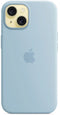 Apple iPhone 15 - Siliconehoesje met MagSafe - Lichtblauw