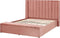NOYERS - Tweepersoonsbed - Roze - 160 x 200 cm - Fluweel