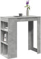 vidaXL - Bartafel - met - rekken - 102x50x103,5 - cm - bewerkt - hout - betongrijs