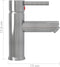 vidaXL - Wastafelkraan - 130x176 - mm - zilverkleurig