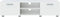 vidaXL - Tv-meubel - 140x40x35 - cm - bewerkt - hout - wit