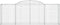 vidaXL - Schanskorven - 7 - st - gewelfd - 300x50x100/120 - cm - ijzer