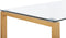 TAVIRA - Eettafel - Lichte houtkleur - 80 x 130 cm - Veiligheidsglas