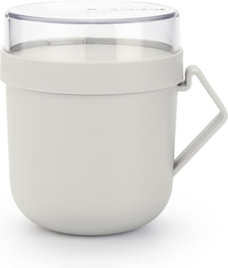 Brabantia Make & Take Soepbeker To Go - 0,6 l - Kunststof - Light Grey