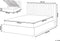 VION - Bed met opbergruimte - Grijs - 140 x 200 cm - Fluweel