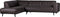 BePureHome Statement Hoekbank Links - Ecoleer - Grijs - 77x274x210