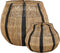 Mica Decorations Liliano Mand - Set van 2 - H48 x Ø50 cm - Jute - Zwart (2 stuks)