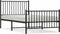 vidaXL - Bedframe - met - hoofd- - en - voeteneinde - metaal - zwart - 100x190 - cm