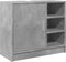 vidaXL - Wastafelkast - 63x29x55 - cm - bewerkt - hout - betongrijs