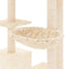 vidaXL - Kattenmeubel - met - sisal - krabpalen - 142 - cm - lichtgrijs