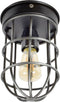 Urban Interiors Barn Plafondlamp Zwart - Metalen kooi - 12x22