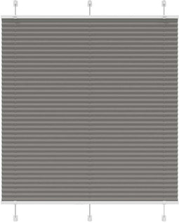 vidaXL - Plissé - rolgordijn - 115x100 - cm - stofbreedte - 114,4 - cm - antraciet