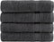 vidaXL - Handdoeken - SOLUND - 4 - st - 600 - g/m² - 50x100 - cm - antracietkleurig