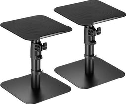 Speakerstandaard bureau - luidsprekerstandaard - hoogte instelbaar 26-40 cm - set van 2 stuks (2 stuks)