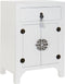 Nachtkastje DKD Home Decor Spar Zilverkleurig Wit Hout MDF 45 x 34 x 66 cm