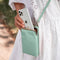 Telefoontasje Dames Crossbody - iMoshion Vegan Lederen Telefoontasje Crossbody - Universeel Schoudertasje telefoon - Groen