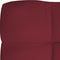vidaXL - Palletkussen - 120x40x12 - cm - stof - wijnrood