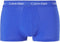 Calvin Klein - 3-pack Low Rise Trunk Boxershorts - Aansluitende pasvorm - Zwart Blauw (3-pack)