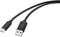 Renkforce RF-4699378 - USB A naar USB type-C Kabel - 100 cm - Zwart