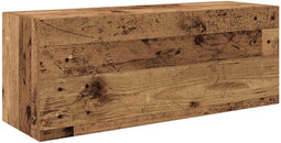 vidaXL - Badkamerwandkast - 80x25x30 - cm - bewerkt - hout - oud - houtkleurig