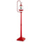 Coast Kerst Lantaarnpaal - Sneeuwbol - Geluidseffecten - Rood - 32 x 32 x 173 cm