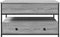 vidaXL - Salontafel - 85x50x50 - cm - bewerkt - hout - en - metaal - grijs - sonoma