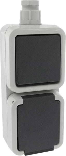 Peha 66.028.68 - Combinatie opbouw - Wissel randaarde - Grijs