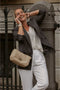 Chabo Bags Diva Small - Schoudertas - Zacht leer - Creme