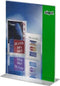 Sigel - tafelstandaard - A4 - glashelder - recht - T-standaard - acrylkaarthouder - SI-TA220
