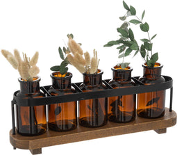 Atmosphera Soliflowers Gedroogde bloem tafelversiering met vaasjes