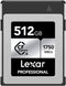 Lexar Professional CFexpress Type B Silver - 512GB - Leessnelheid tot 1750MB/s - Schrijfsnelheid tot 1300MB/s