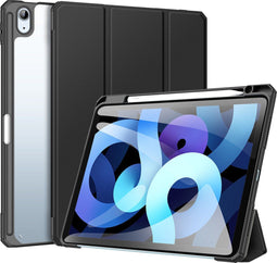 Dux Ducis Tablethoes geschikt voor iPad Air 11 (2024/2025) / Air (2020/2022) Hoesje - Toby Tri-Fold Book Case met Wake/Sleep - Zwart