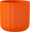 J-Line bloempot Summer - keramiek - oranje - large - 2 stuks - Ø 18.5 cm