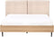 LIMANTON - Bed - Beige - 140 x 200 cm - Bouclé