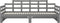 vidaXL - Slaapbank - uitschuifbaar - massief - grenenhout - grijs - 2x(80x200) - cm
