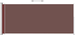 vidaXL Tuinscherm uittrekbaar 220x500 cm bruin
