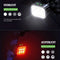 Travelhawk Fietsverlichting - Fietsverlichting Set - Oplaadbaar LED Voorlicht en Achterlicht - Rood en Wit