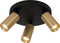Lucide RITMO - Plafondspot - Ø 18 cm - 3xGU10 - Mat Goud / Messing