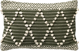 Dutch Decor JULIEN - Sierkussen van katoen 40x60 cm Chive - groen - Inclusief binnenkussen