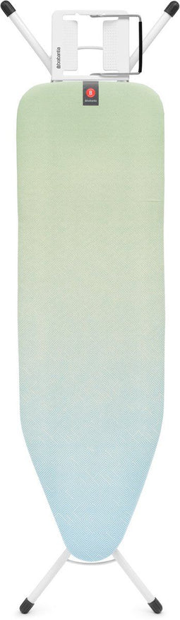 Brabantia Strijkplank B - Strijkijzerhouder - 124 x 38 cm - Soothing Sea