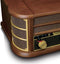Lenco Classic Phono TCD‑3571 - Houten retro muzieksysteem - DAB+ BT CD cassette USB - Zilver
