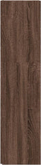 vidaXL - Hoekkast - 33x33x132 - cm - bewerkt - hout - bruin - eikenkleur
