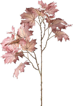 PTMD Leaves Plant Esdoorn Kunstblad - 60 x 60 x 114 cm - Lichtpaars