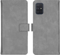 iMoshion Hoesje Geschikt voor Samsung Galaxy A71 Hoesje Met Pasjeshouder - iMoshion Luxe Bookcase - Grijs