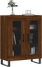 vidaXL - Dressoir - 69,5x34x90 - cm - bewerkt - hout - bruin - eikenkleur