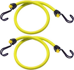 MasterLock 2 Snelbinders - 100 cm - Elastisch met haken - Geel