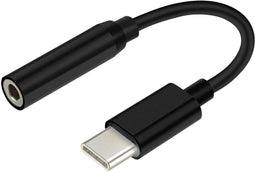 Aisens A109-0348 - USB-C naar 3.5mm analoog kabel - 15cm - Zwart