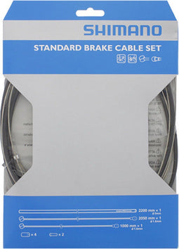 Remkabelset Shimano standaard Staal Zwart