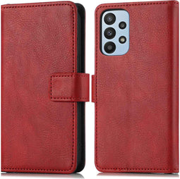imoshion Hoesje Geschikt voor Samsung Galaxy A23 (5G) Hoesje Met Pasjeshouder - imoshion Luxe Bookcase - Rood