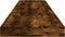 vidaXL - Wandschappen - 4 - st - 100x10x1,5 - cm - bewerkt - hout - gerookt - eikenkleur